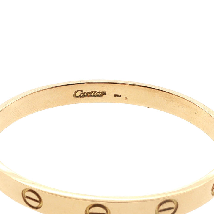 Cartier Classic LOVE Bracelet 18 Karat Yellow Gold Size 16