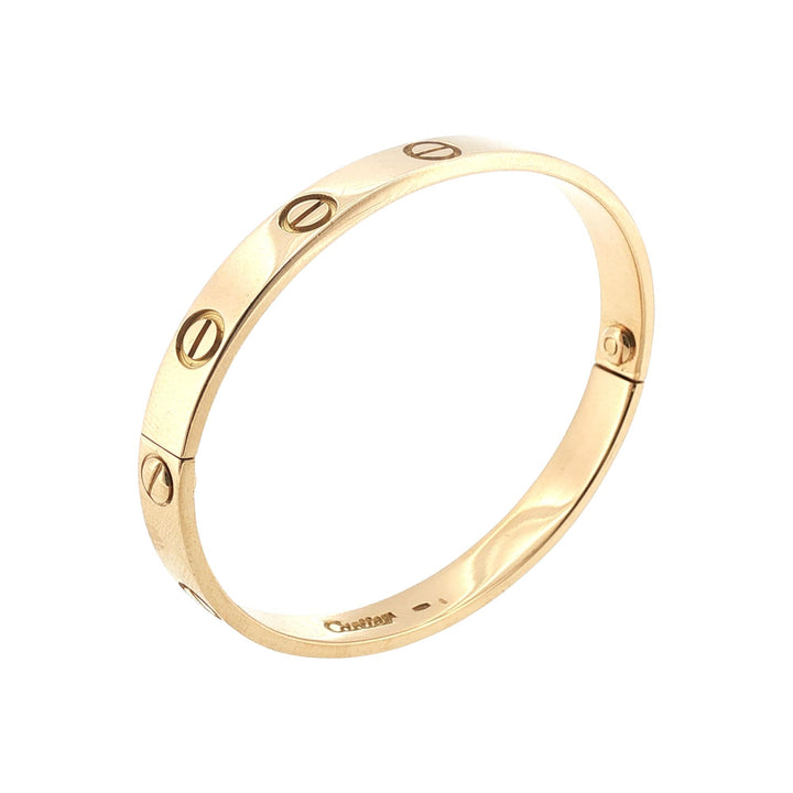Cartier Classic LOVE Bracelet 18 Karat Yellow Gold Size 16