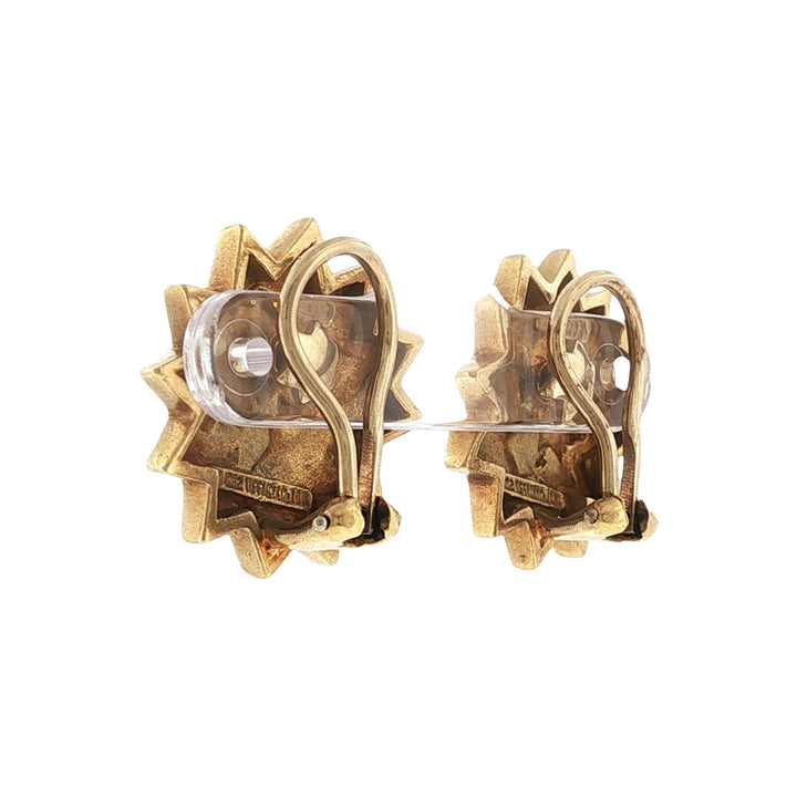 Tiffany &Co Angela Cummings 18 Karat Yellow Gold Star Ear Clip Vintage Earrings