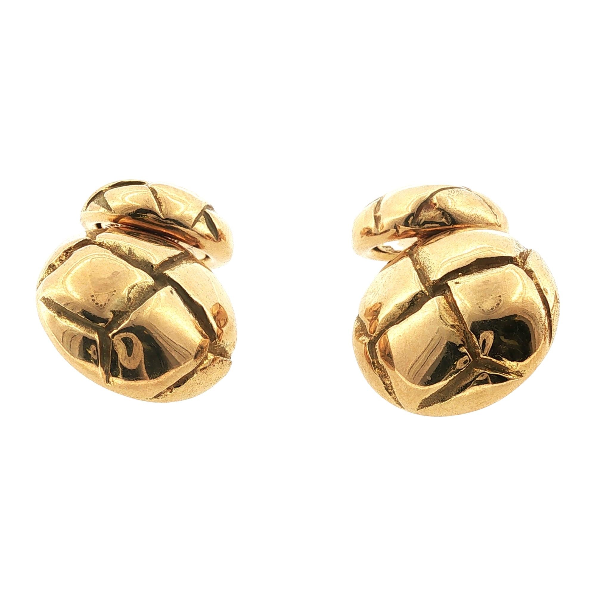 Tiffany & Co. 18 Karat Yellow Gold Round Button Tuxedo Set Circa 1979