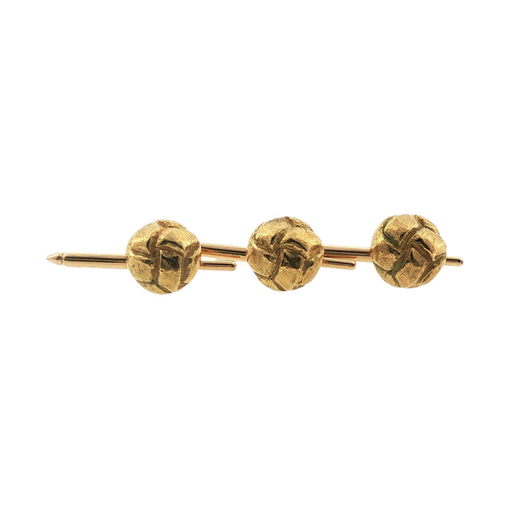 Tiffany & Co. 18 Karat Yellow Gold Round Button Tuxedo Set Circa 1979