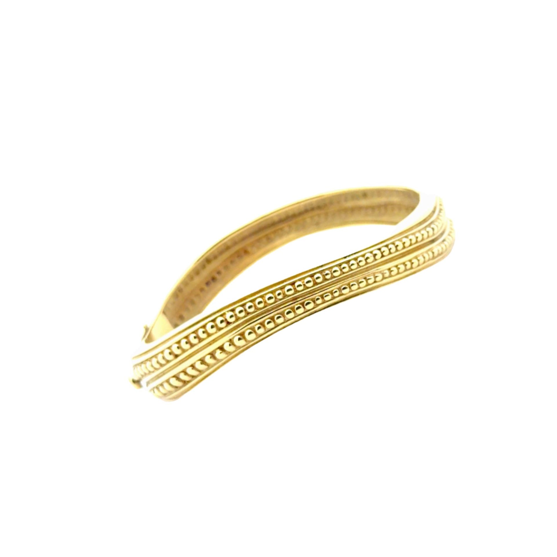 Kieselstein Cord 18 Karat Yellow Gold Wavey Vintage Bangle Bracelet