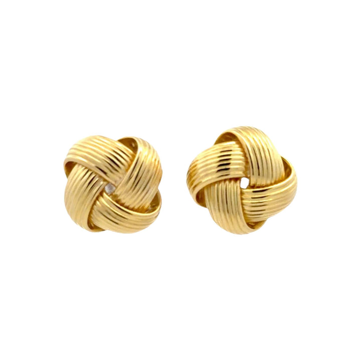 Roberto Coin 18 Karat Yellow Gold Vintage Knot Leverback Earrings