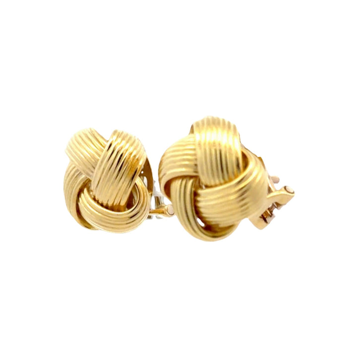 Roberto Coin 18 Karat Yellow Gold Vintage Knot Leverback Earrings