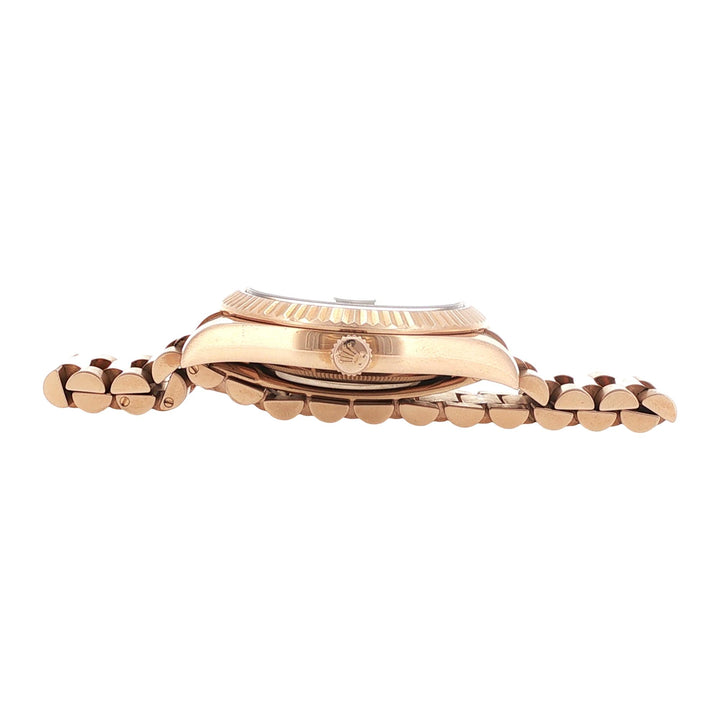 Rolex 18K Rose Gold Day Date II 41mm Chocolate Dial Watch Circa 2010
