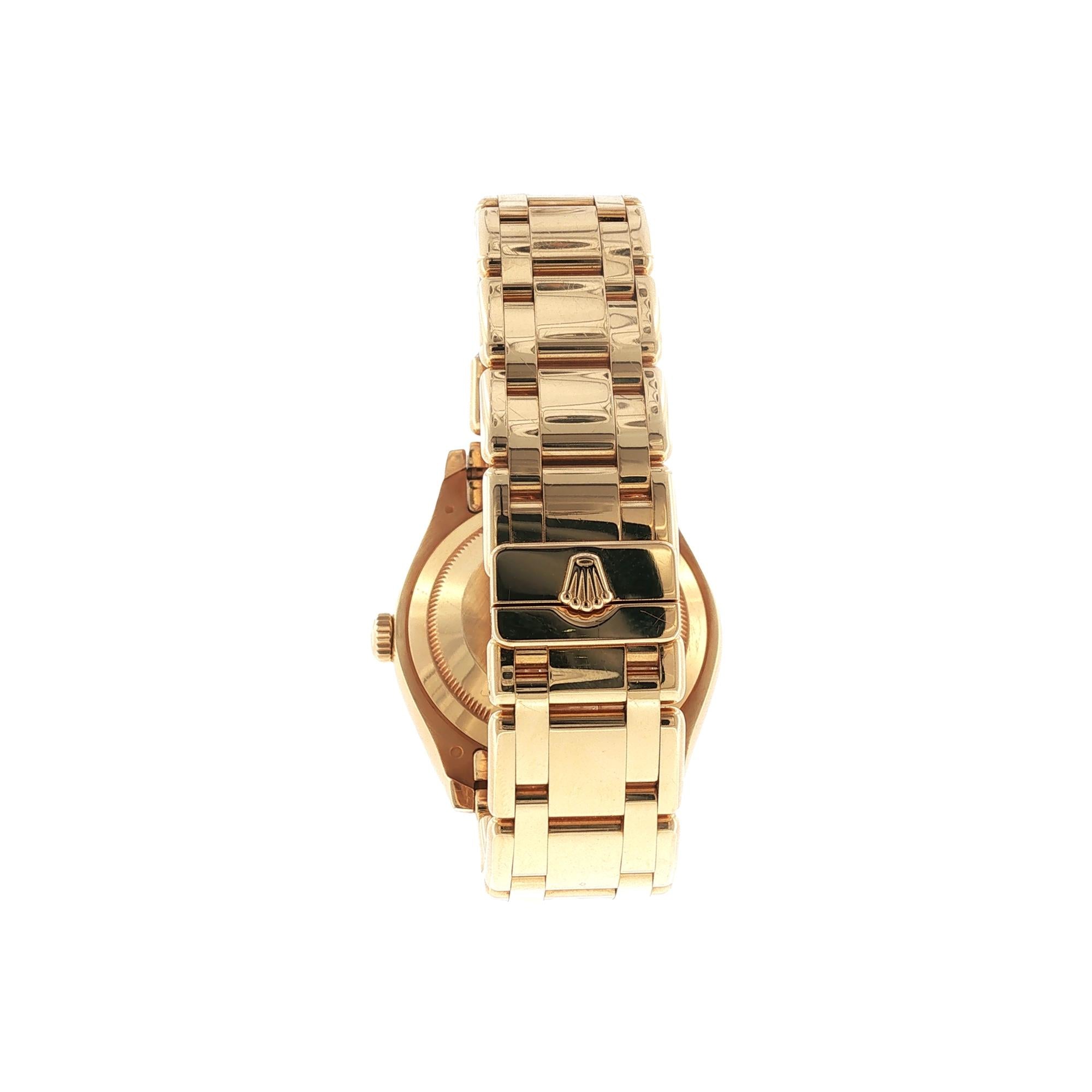 Rolex 39mm Day-Date Masterpiece Mother Of Pearl Diamond 18KYG Watch