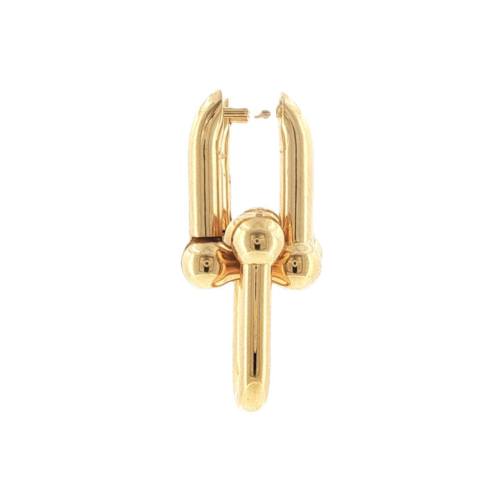 Tiffany & Company Hardware 18 Karat Yellow Gold Medium Link Drop Earrings