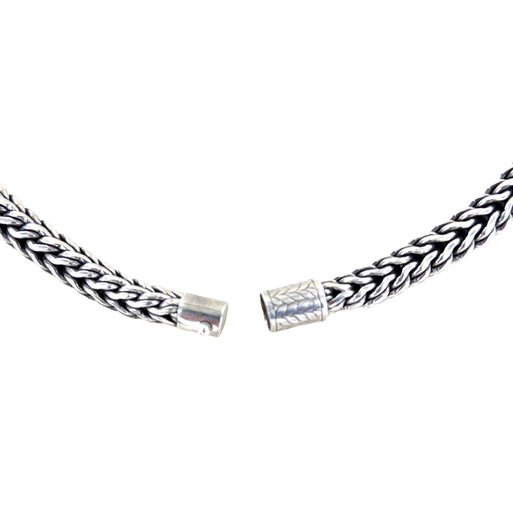 John Hardy Woven Classic Chain Sterling Silver 36 Inch Tapered Vintage Necklace