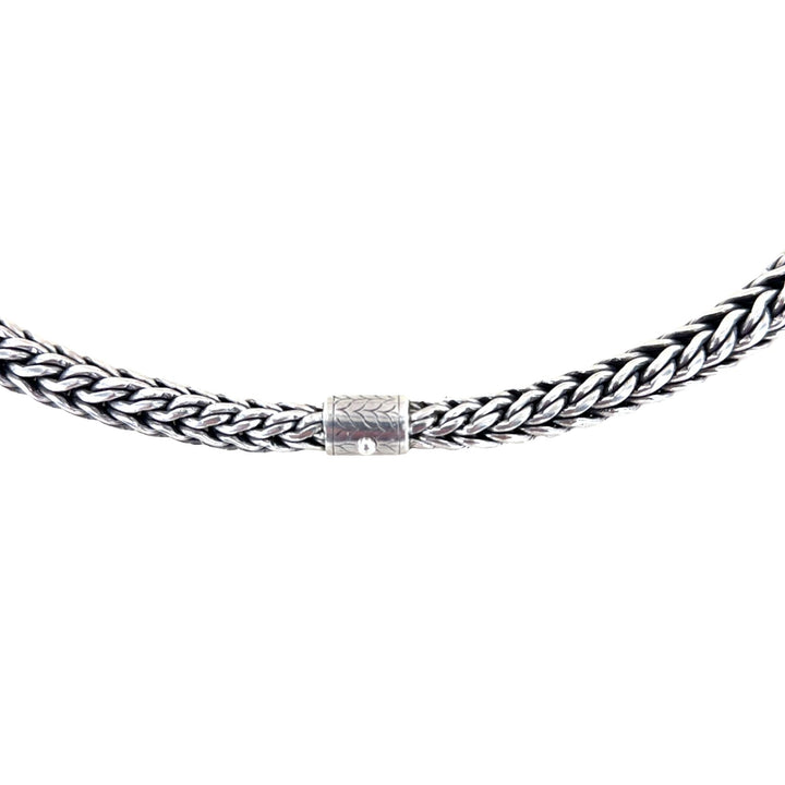 John Hardy Woven Classic Chain Sterling Silver 36 Inch Tapered Vintage Necklace