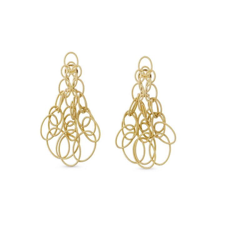 Buccelatti Hawaii Pendant Dangle Earrings 18 Karat Yellow Gold New
