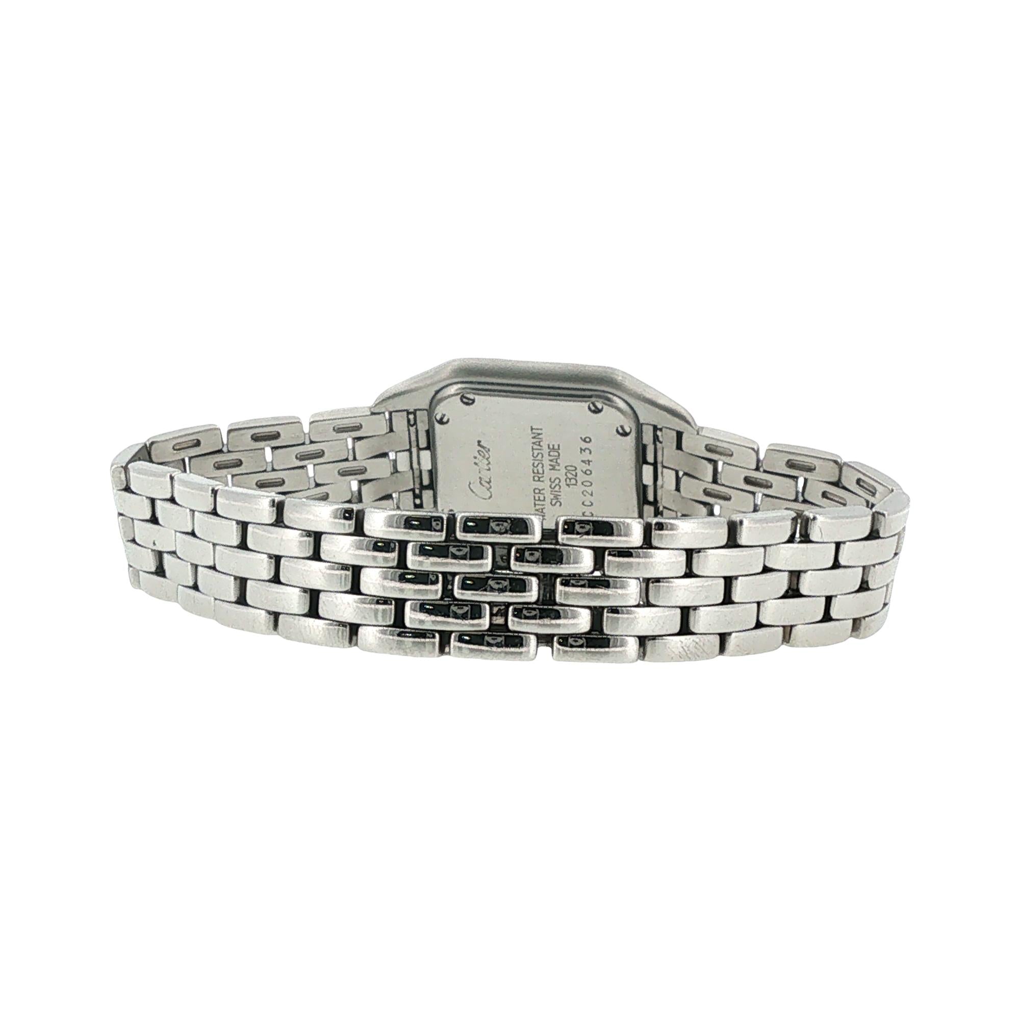 Cartier Panthère de Cartier Stainless Steel Small Watch Cartier Pouch