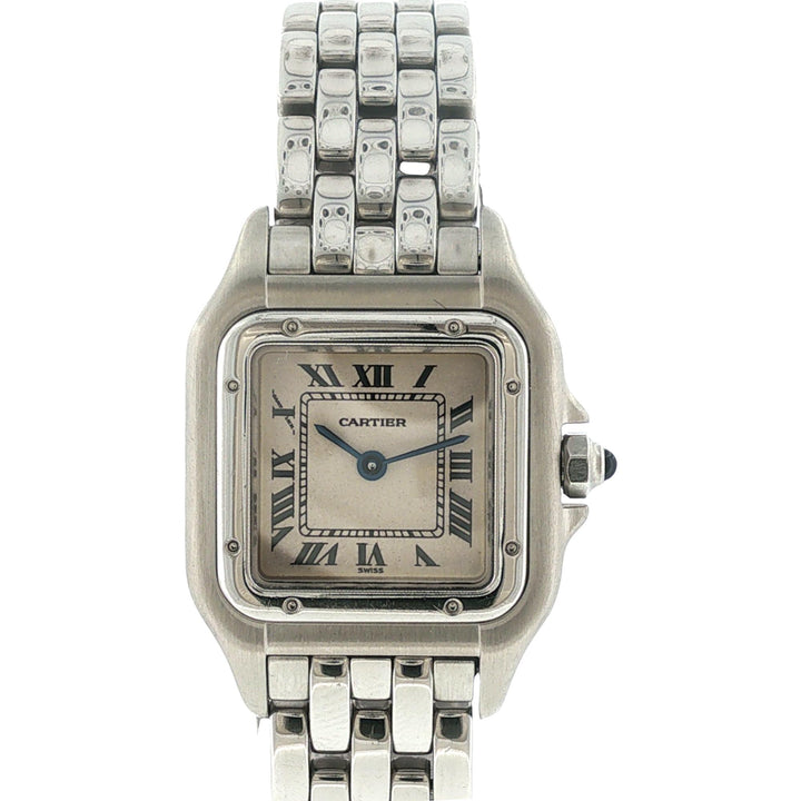 Cartier Panthère de Cartier Stainless Steel Small Watch Cartier Pouch