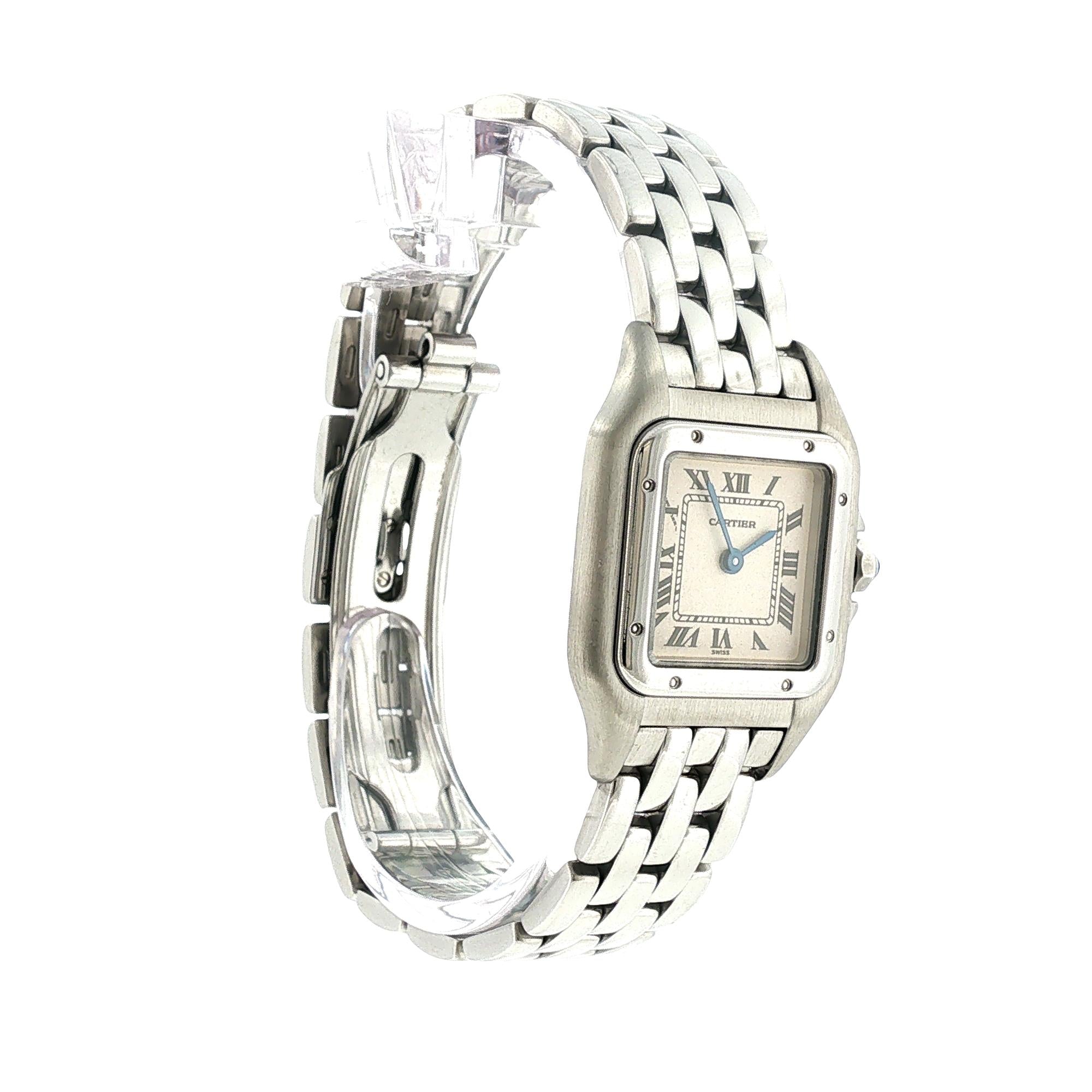 Cartier Panthère de Cartier Stainless Steel Small Watch Cartier Pouch