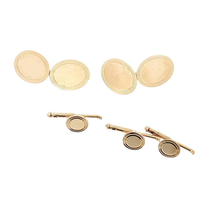 Tiffany & Company 14 Karat Yellow Gold Vintage Tuxedo Set With Box