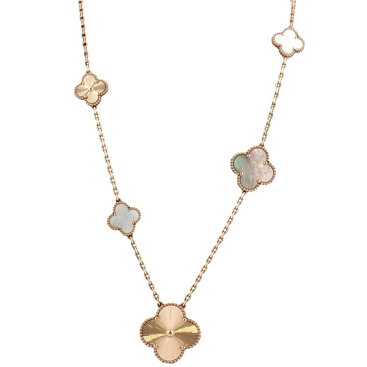 Van Cleef & Arpels Magic Alhambra Transformable 15 Motif Necklace Box/Papers