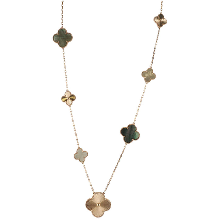 Van Cleef & Arpels Magic Alhambra Transformable 15 Motif Necklace Box/Papers