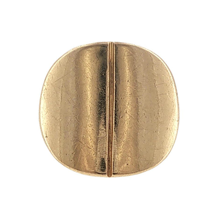 Georg Jensen 18 Karat Yellow Gold Solid Circle Vintage Ring