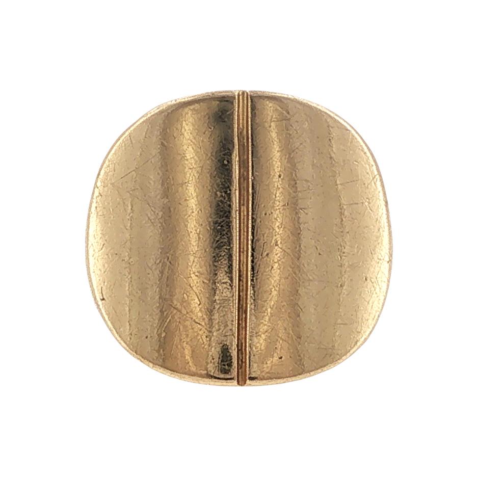 Georg Jensen 18 Karat Yellow Gold Solid Circle Vintage Ring
