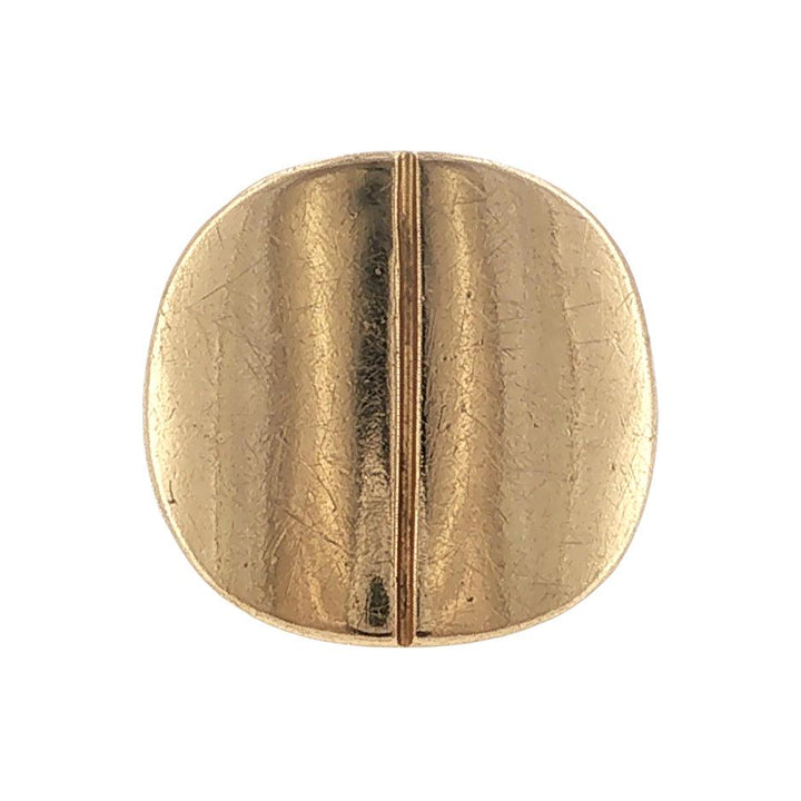 Georg Jensen 18 Karat Yellow Gold Solid Circle Vintage Ring