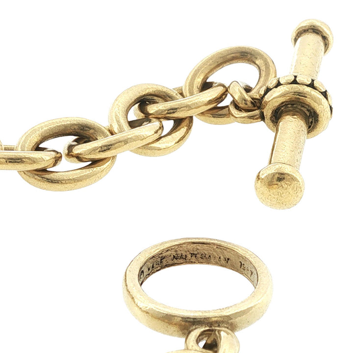1987 Vahe Naltchaya Cable Oval Link Toggle Bracelet Vintage