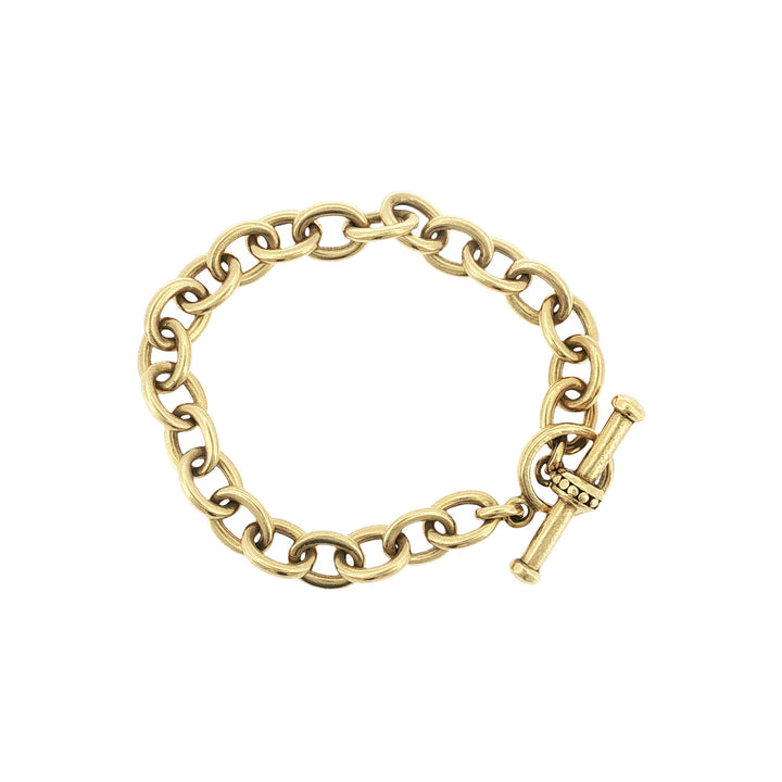 1987 Vahe Naltchaya Cable Oval Link Toggle Bracelet Vintage