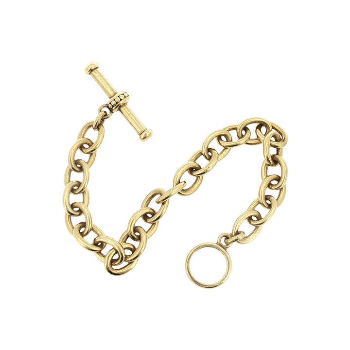 1987 Vahe Naltchaya Cable Oval Link Toggle Bracelet Vintage