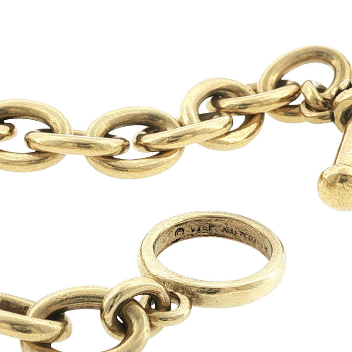 1987 Vahe Naltchaya Cable Oval Link Toggle Bracelet Vintage