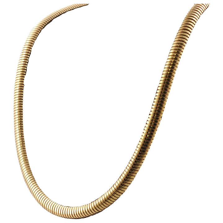 18 Karat Rose Tubogas Vintage 17 Inch Necklace
