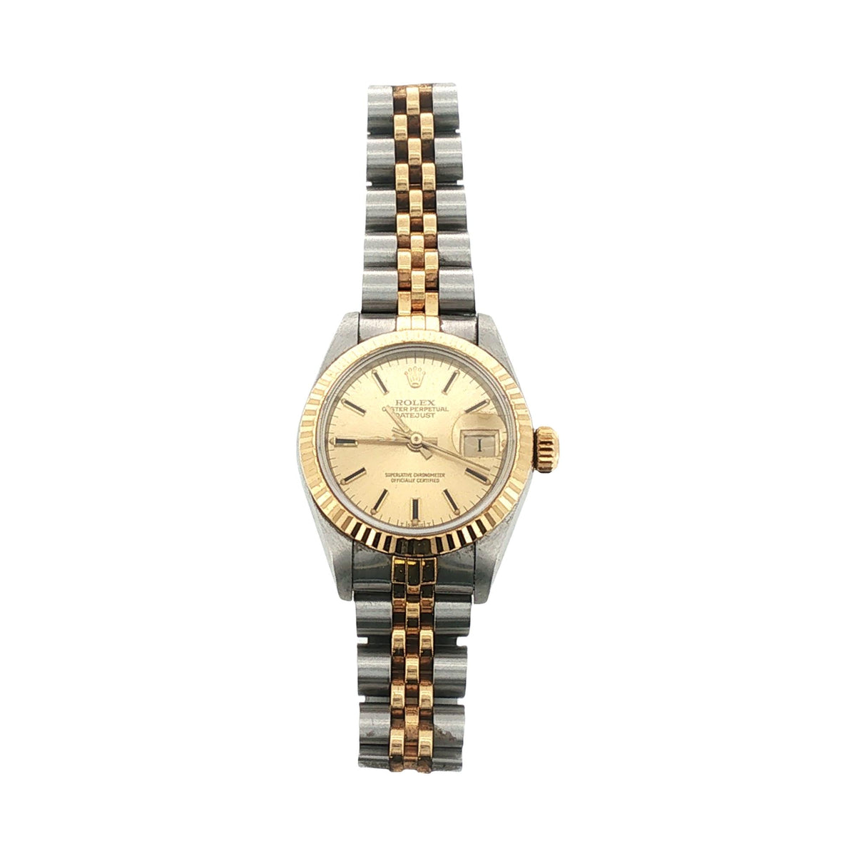 Rolex Datejust 26mm Two Tone Ladies Vintage Watch 69173