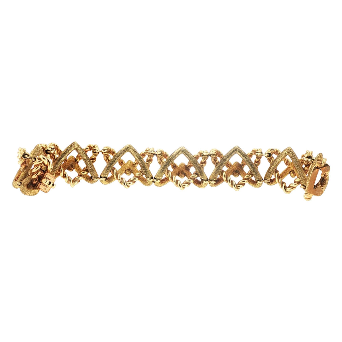 Jean Schlumberger Tiffany & Company 'X' Link 18K Yellow Gold Vintage Bracelet