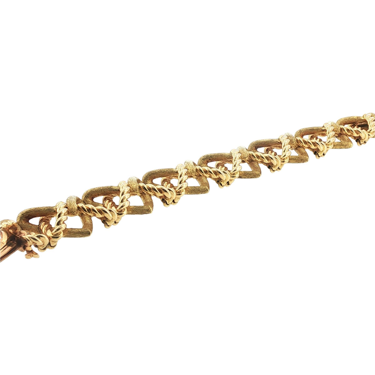 Jean Schlumberger Tiffany & Company 'X' Link 18K Yellow Gold Vintage Bracelet