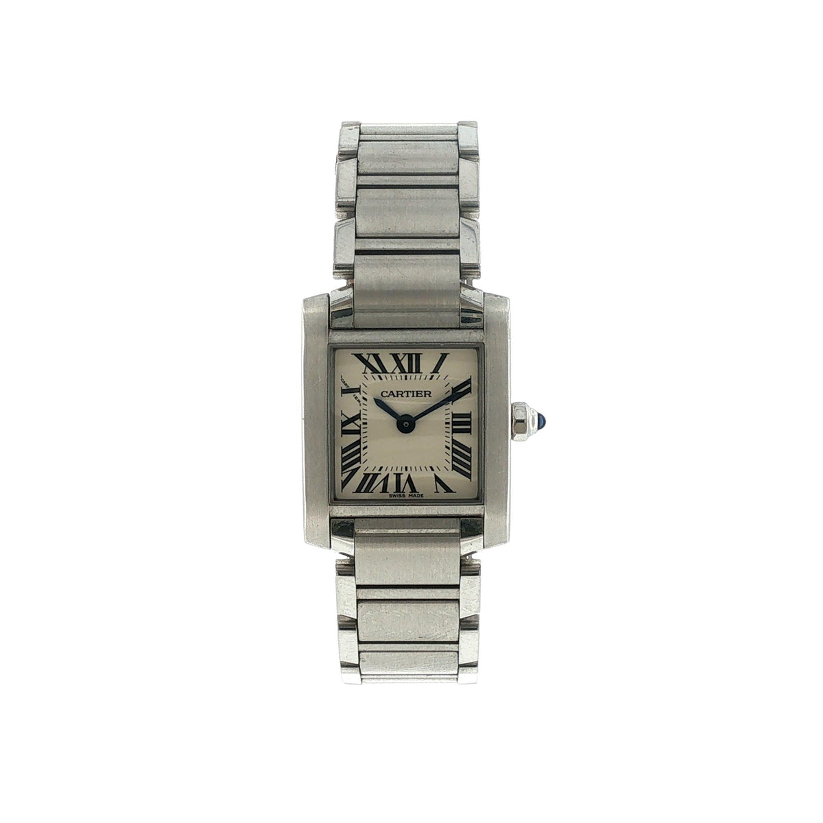 Cartier Tank Francaise Stainless Steel Watch Small Model