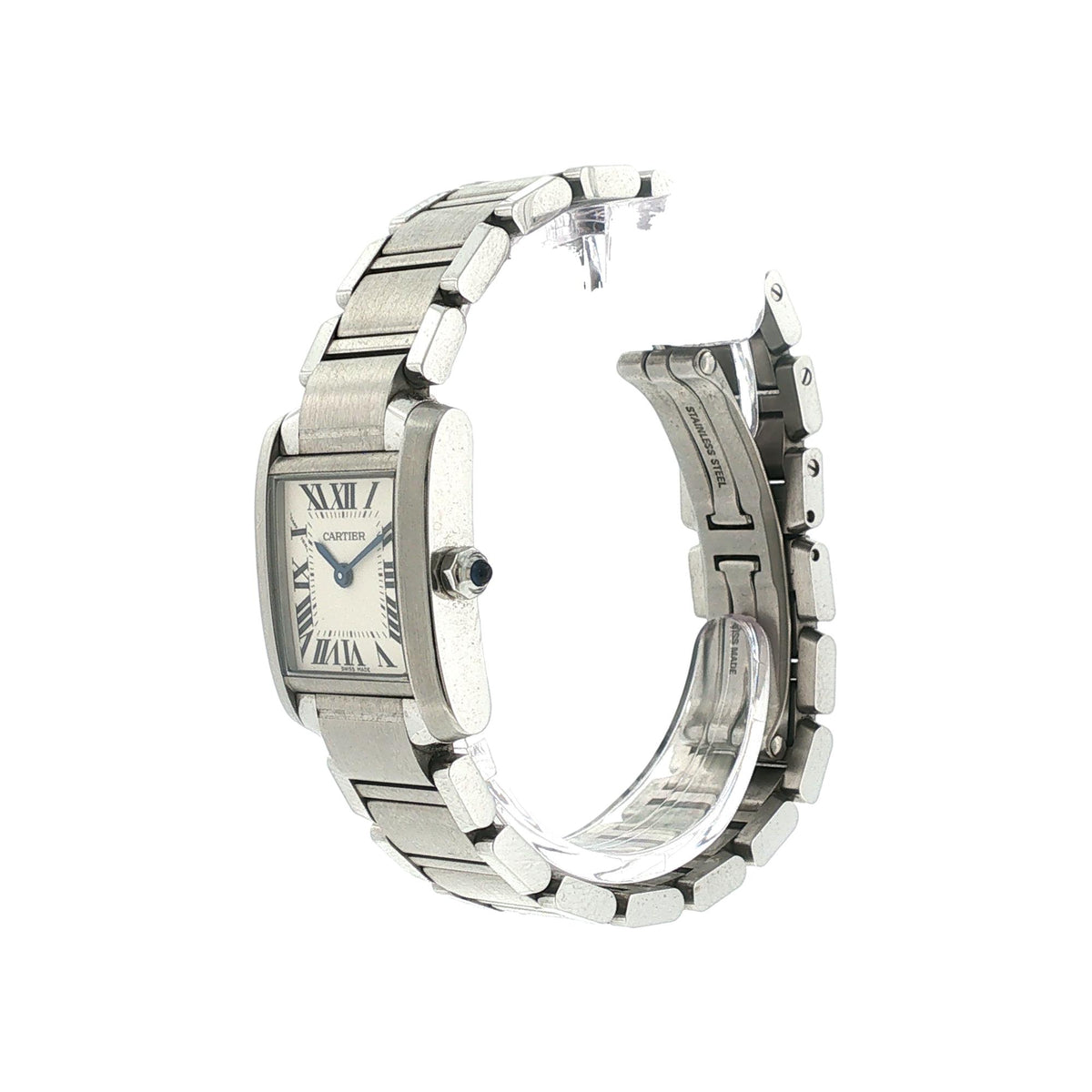 Cartier Tank Francaise Stainless Steel Watch Small Model
