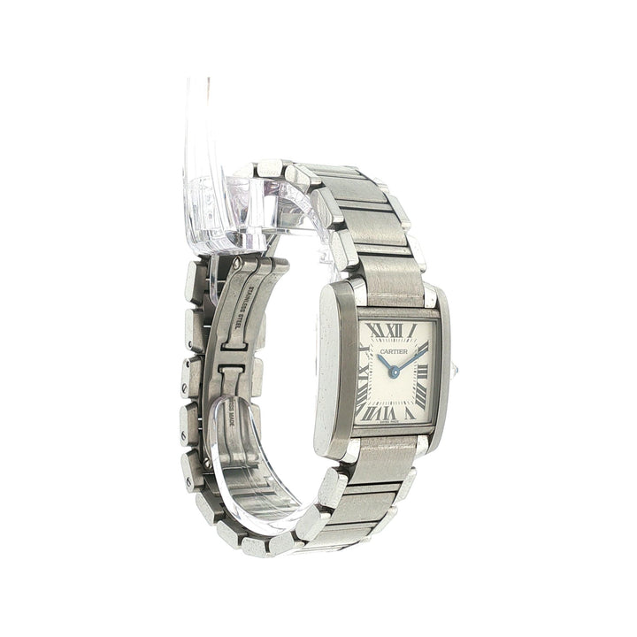 Cartier Tank Francaise Stainless Steel Watch Small Model