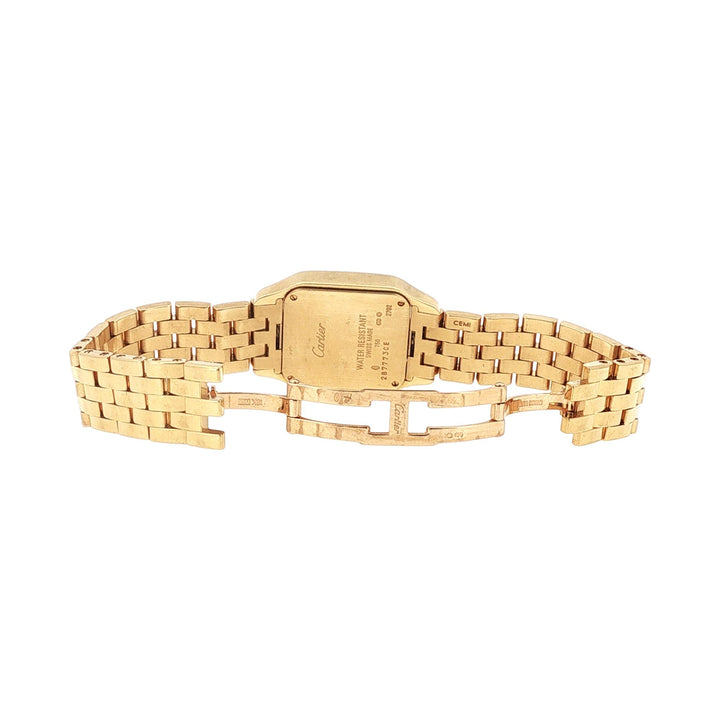 Cartier 26mm Santos Demoiselle Diamond 18k Yellow Gold Ladies Watch