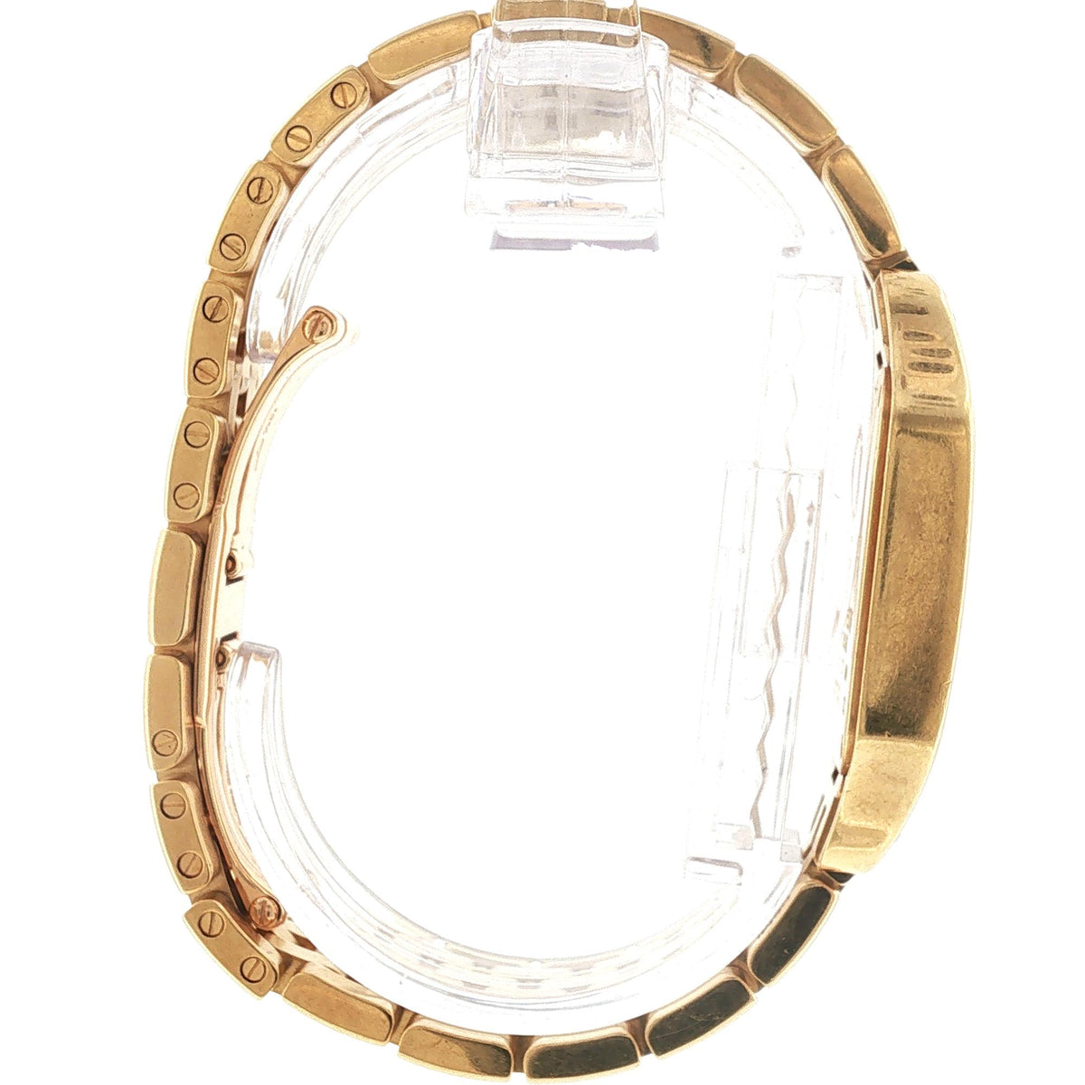 Cartier 26mm Santos Demoiselle Diamond 18k Yellow Gold Ladies Watch