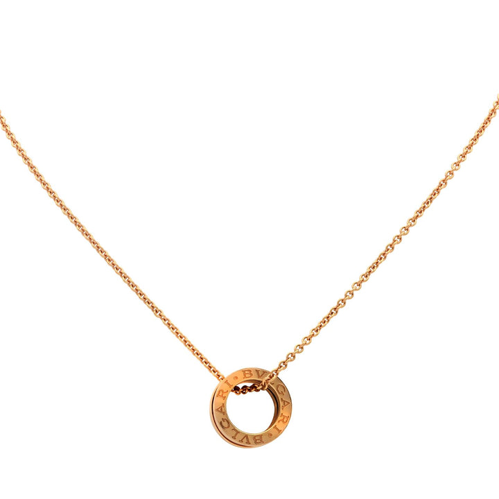 BVLGARI  B.zero1 Design Legend 18K Rose Gold & Black Ceramic Necklace