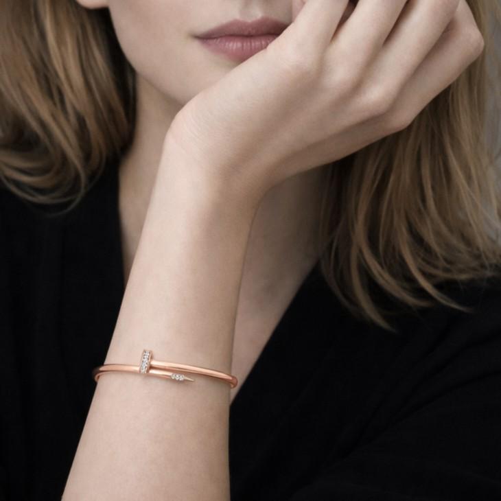 Cartier Juste un Clou 18K Rose Gold Diamond Bracelet 16 Small Model Papers