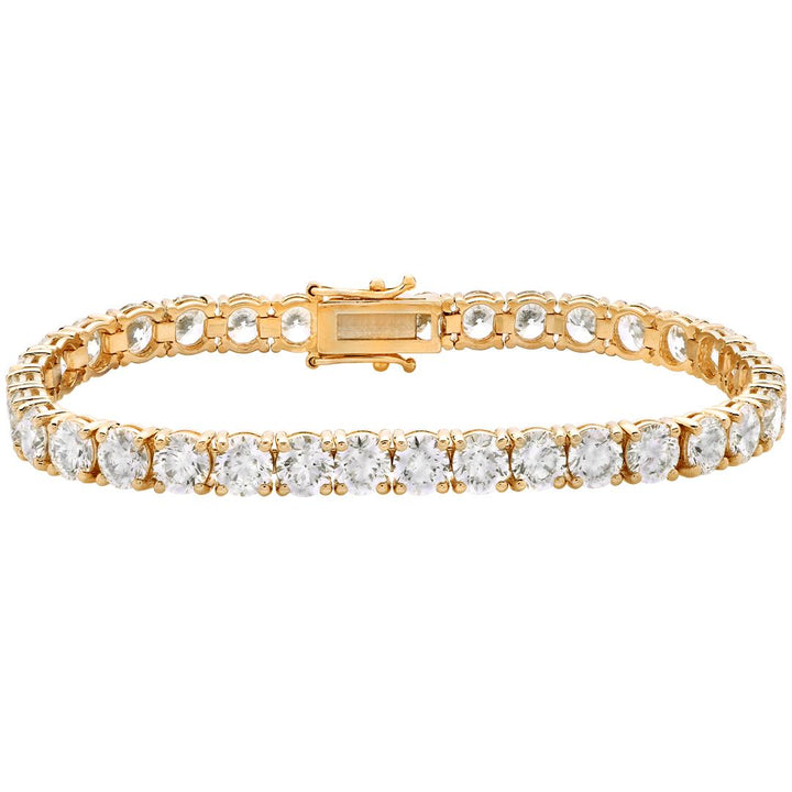 15 Carat Total Diamond Weight Diamond 14 KY Gold Tennis Bracelet GIA Certified