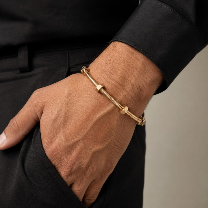 Cartier Écrou de Cartier 18 Karat Rose Gold Bracelet Size 20 Box & Papers