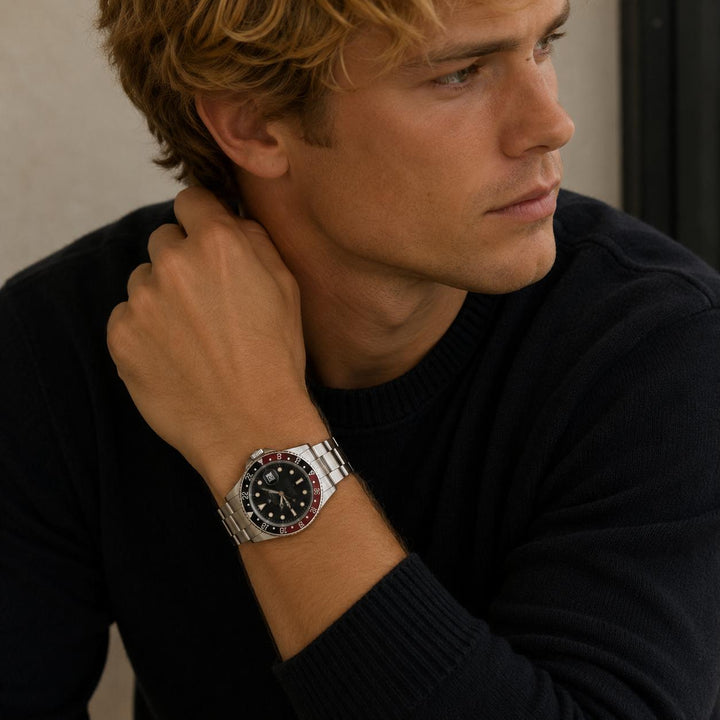 Rolex GMT Master II Stainless Steel 'Coke'  40mm Watch Oyster Band