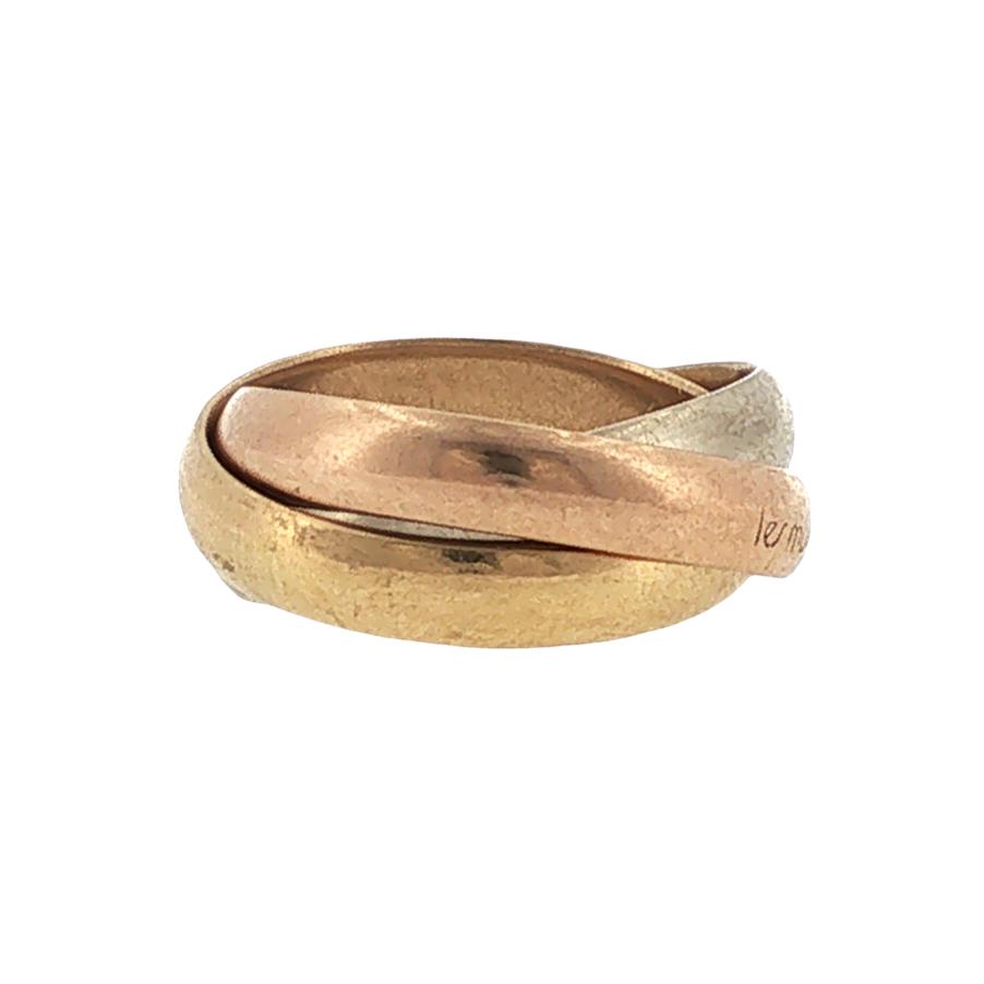 Cartier Trinity 18 Karat Tri Color Gold Band Ring Classic Model Size 49 (5)