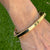 1970's 14 Karat Yellow Gold Asymmetrical Vintage Hinged Bangle Bracelet