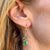 Square Cut Emerald 14 Karat Yellow Gold Drop Earrings