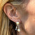 Vintage Diamond Black & White Pearl 14 Karat White Gold Drop Dangle Earrings