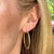 Roberto Coin Medium Round 18 Karat Yellow Gold Modern Hoop Earrings