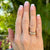 5 Marquise Diamond 14 Karat Yellow Gold Wedding Anniversary Stackable Band Ring