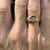 Men's Diamond Solitaire 14 Karat Yellow Gold Vintage Band Ring