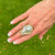 Blister Pearl Diamond 14 Karat Yellow Gold Elongated Cocktail Ring