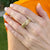 1995 Tiffany & Co. Basket Weave 18 Karat Yellow Gold Band Ring, Size 8
